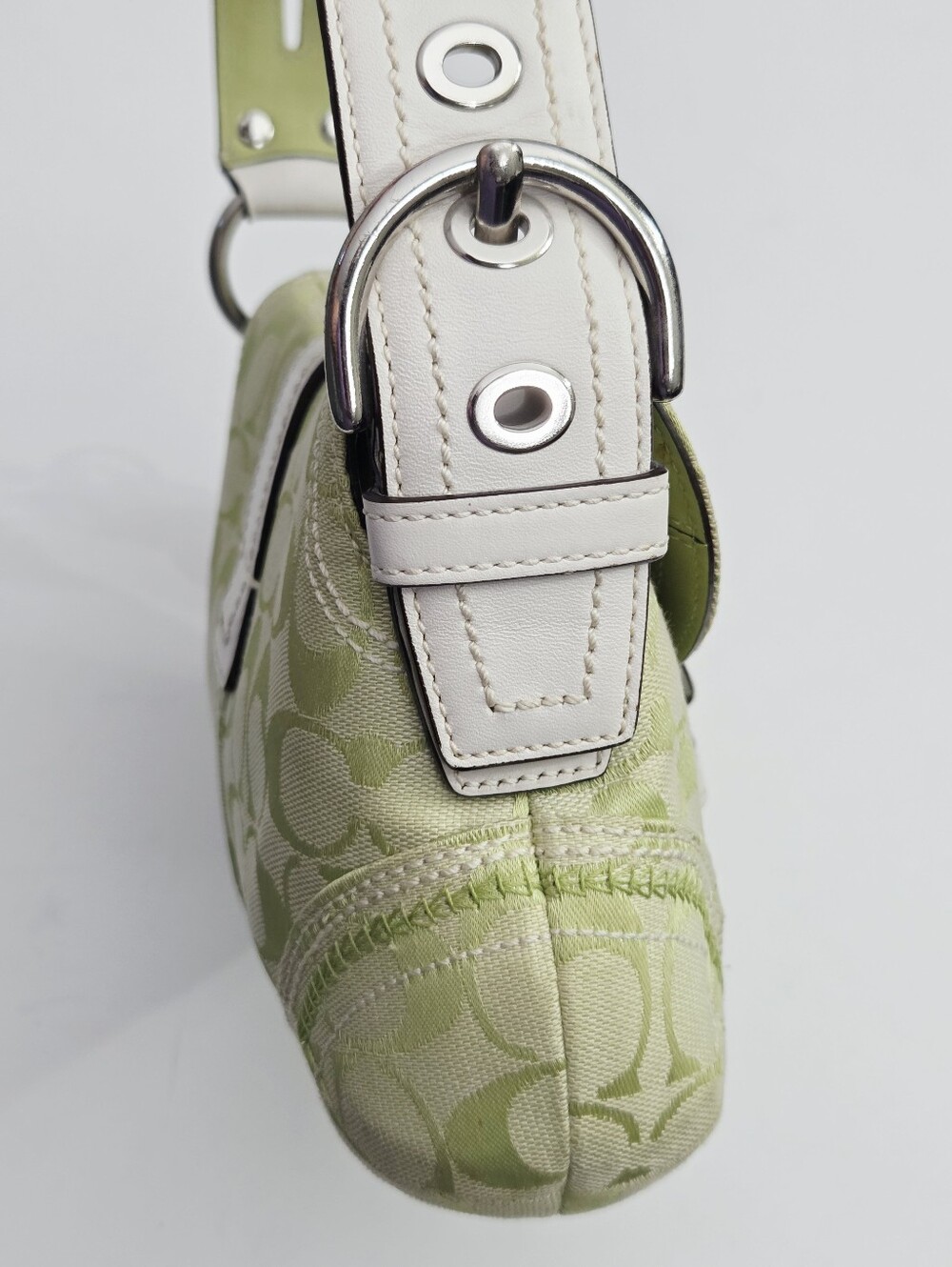 EXCELLENT VINTAGE Y2K COACH SOHO SIGNATURE FLAP HOBO … - Gem